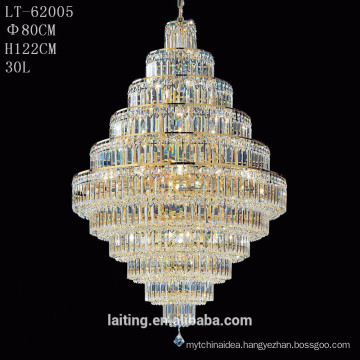 Modern Luxury Restaurant K9 Crystal Large Chandelier